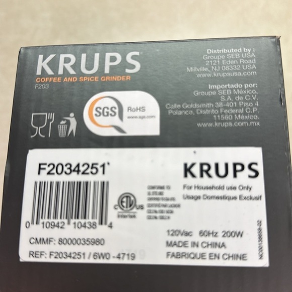 Krups Coffee And Spice Grinder F203 Preowned - Picture 5 of 8